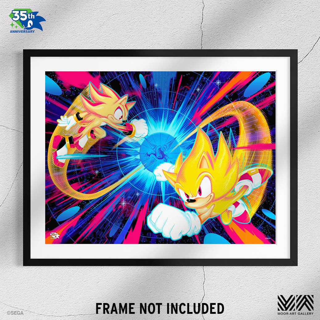 Sonic the Hedgehog: Live and Learn Sonic Shadow Art Print