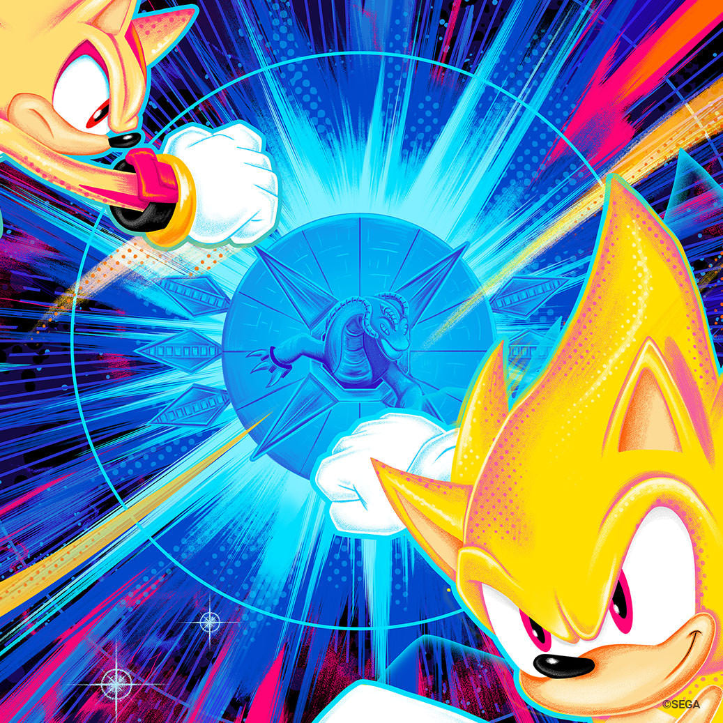Sonic the Hedgehog: Live and Learn Sonic Shadow Art Print