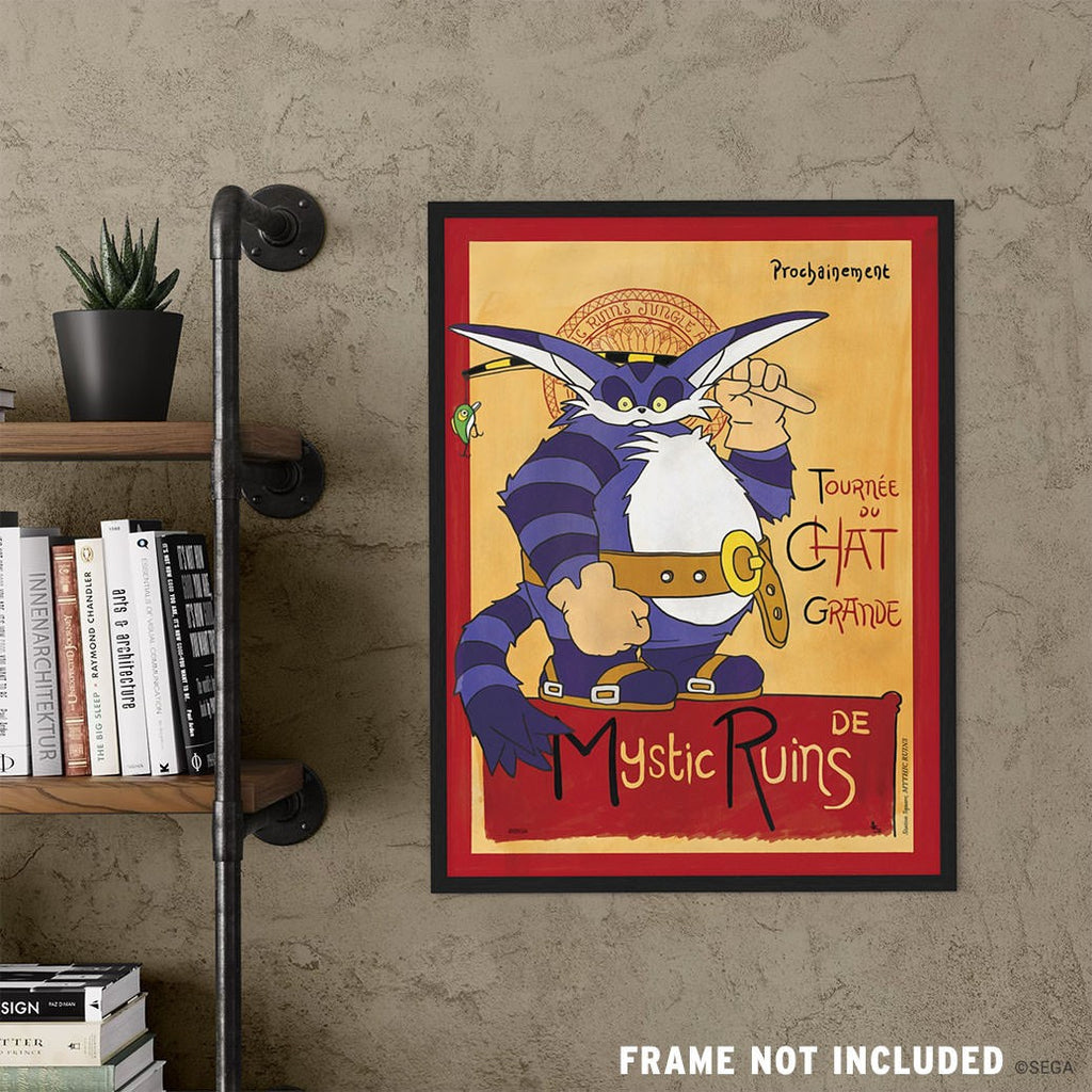 Tournée du Big the Cat Sonic the Hedgehog Art Print
