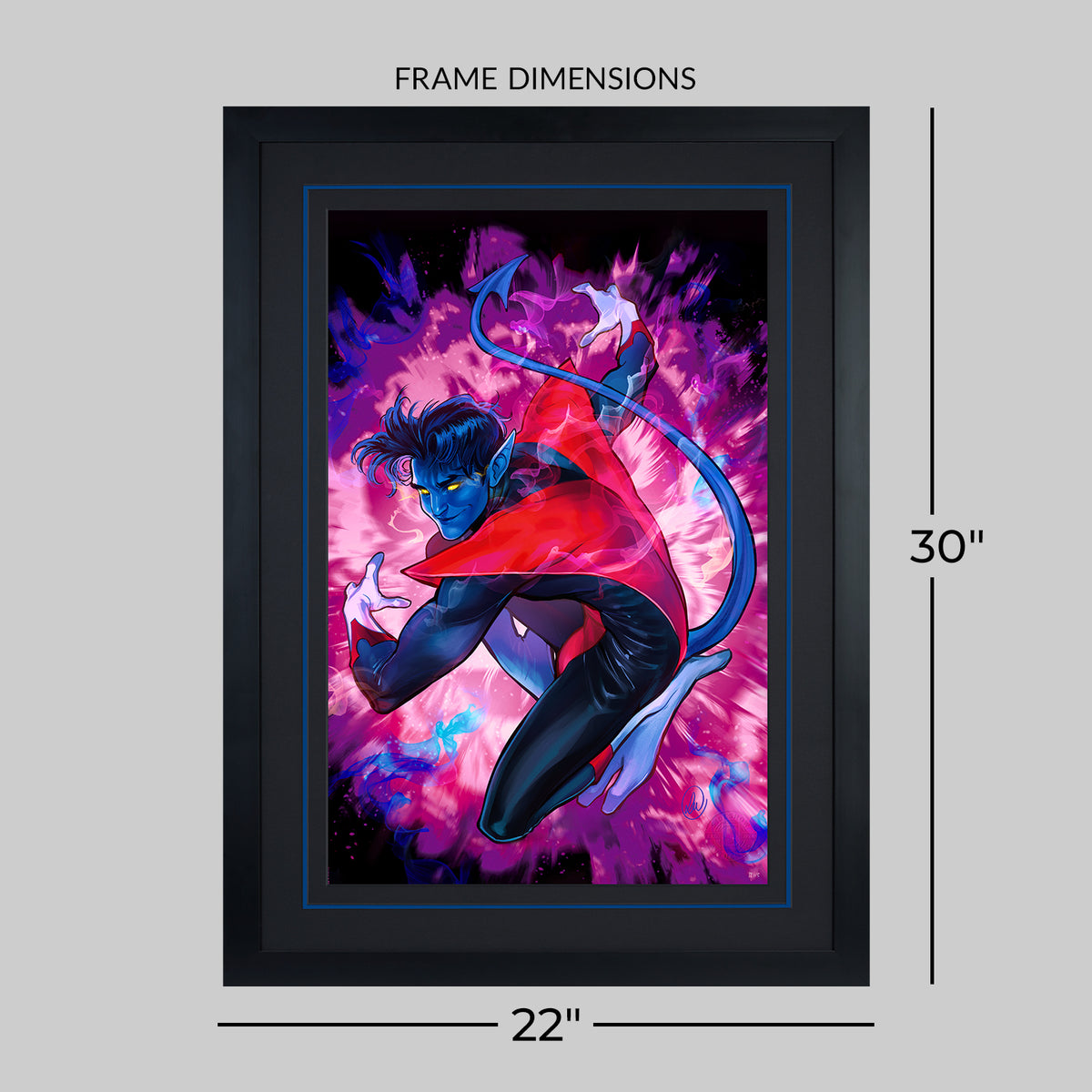 Nightcrawler Marvel Art Print