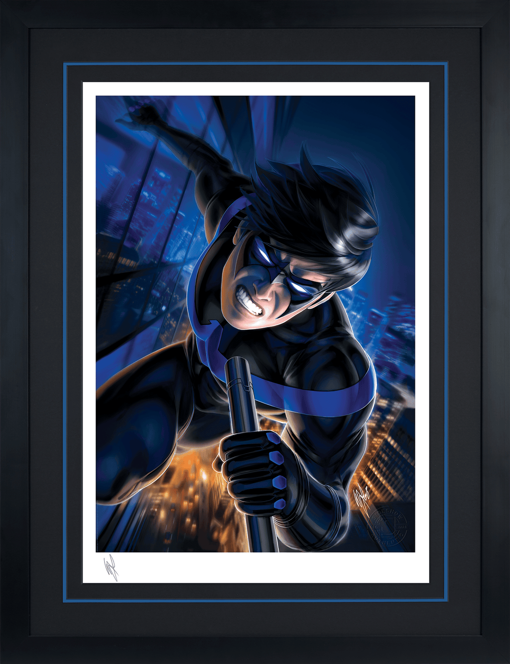 Nightwing DC Art Print