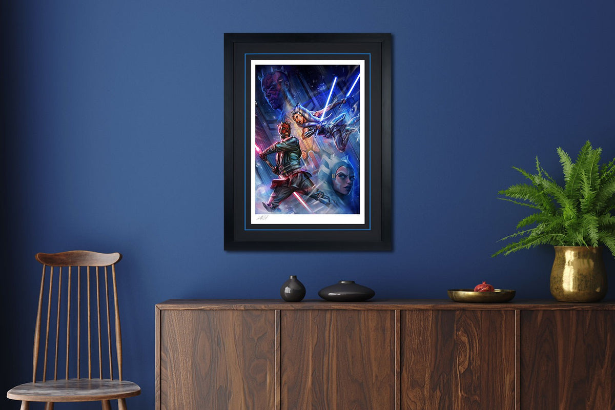 One Last Lesson: Ahsoka Tano vs Darth Maul Star Wars Darth Maul Ahsoka Tano Art Print