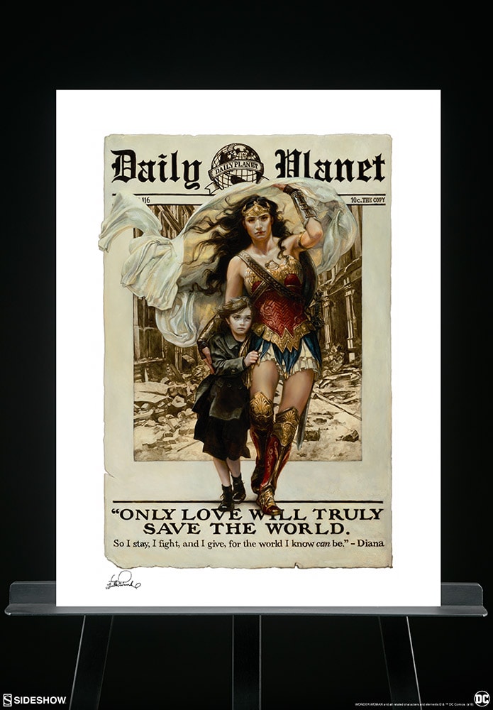 Only Love DC Wonder Woman Art Print