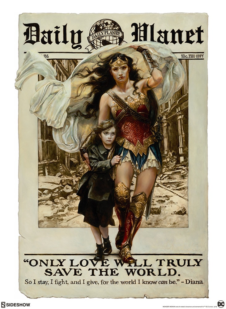 Only Love DC Wonder Woman Art Print