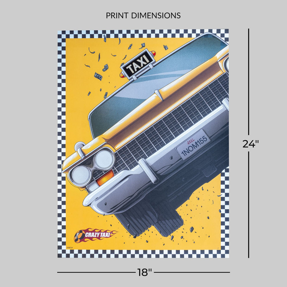 Crazy Taxi Art Print