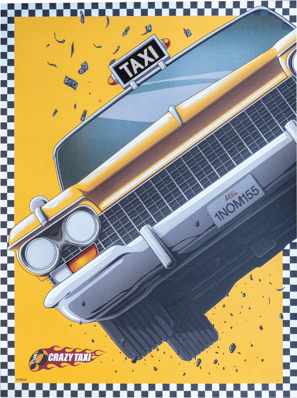 Crazy Taxi Art Print