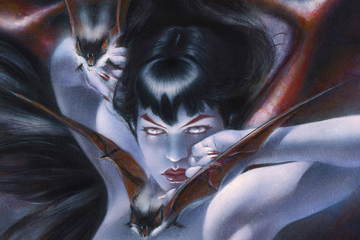Bettie Page: Carpe Noctem Art Print