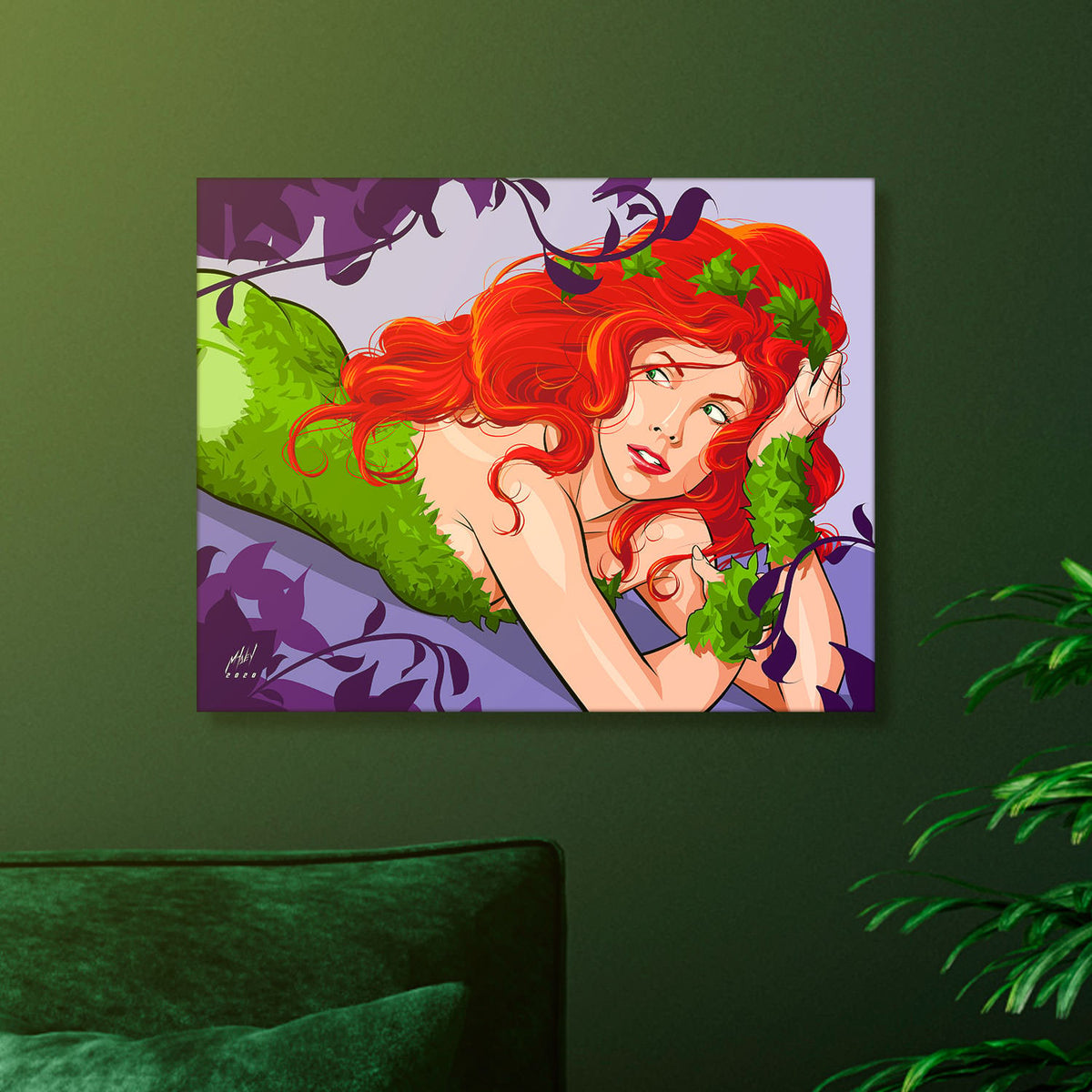 Poison Ivy DC Art Print