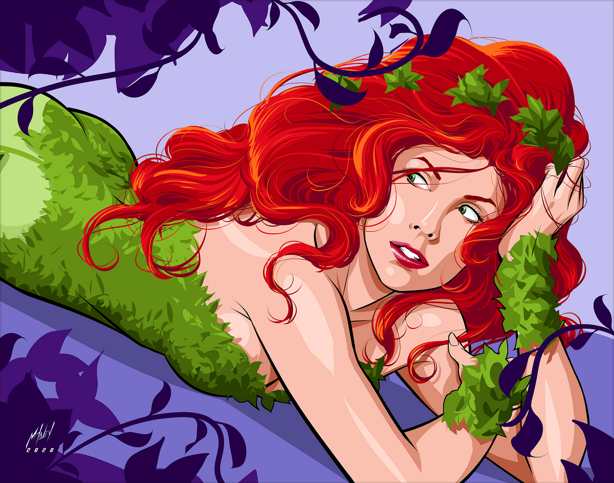 Poison Ivy DC Art Print