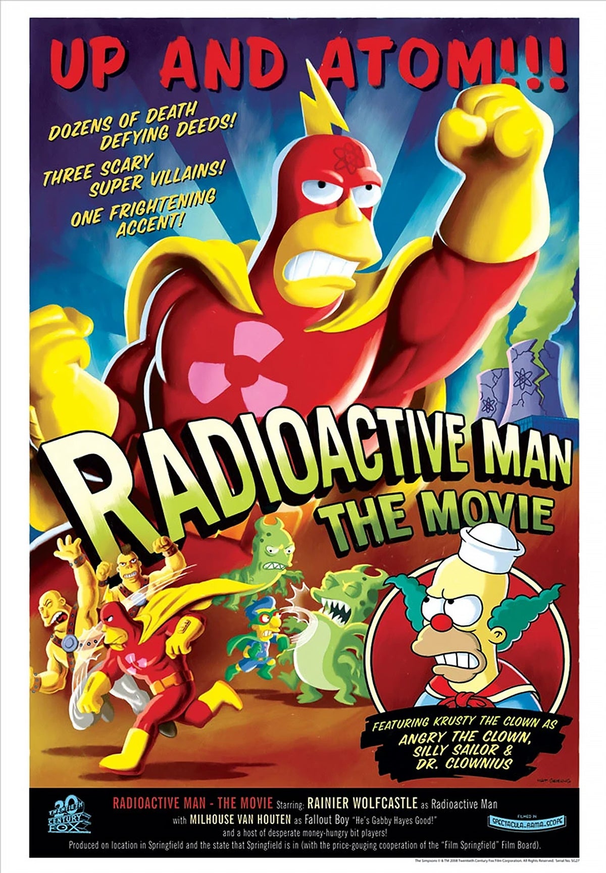 Radioactive Man The Simpsons Art Print