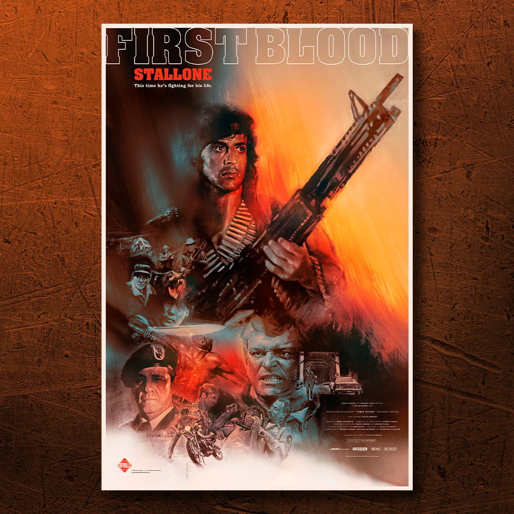 Rambo: First Blood (Screenprint) John Rambo Movie Poster