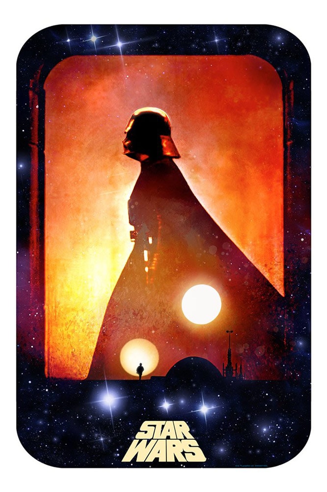 Rebel Dawn Star Wars Darth Vader Luke Skywalker Art Print