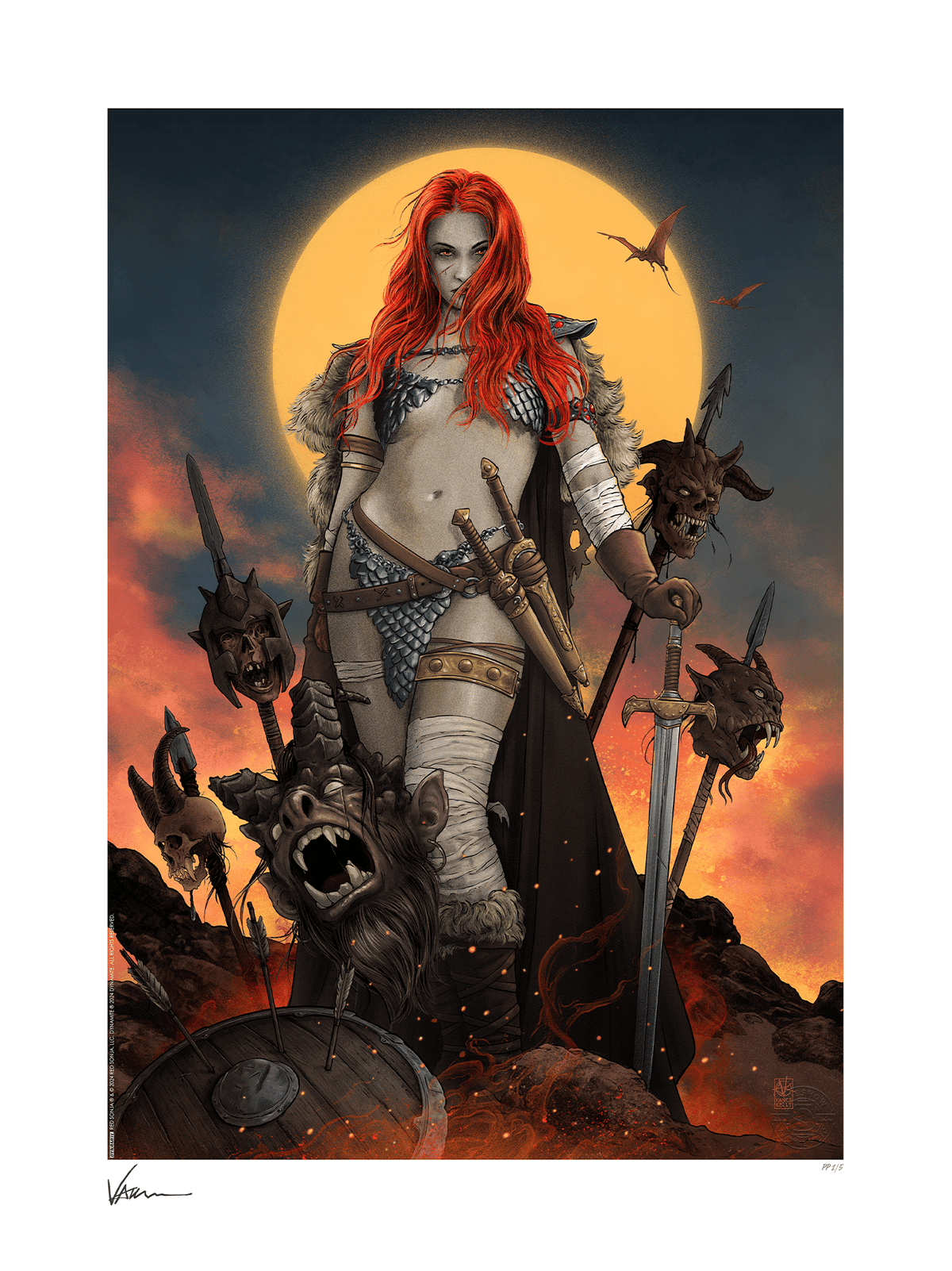 Red Sonja: A Savage Sword Dynamite Art Print
