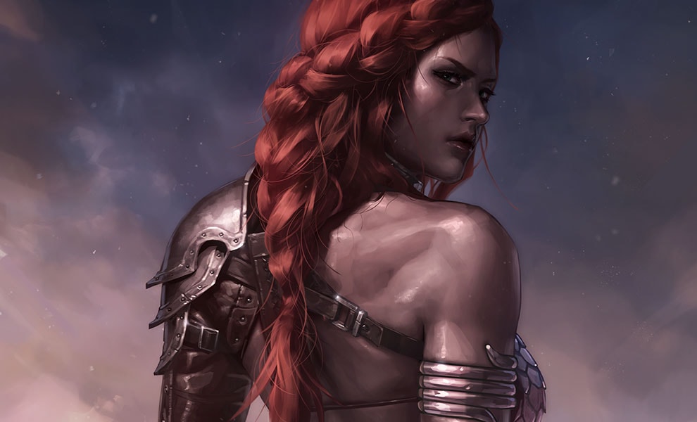 Red Sonja: Birth of the She-Devil (Pre-Battle Version) Dynamite Art Print