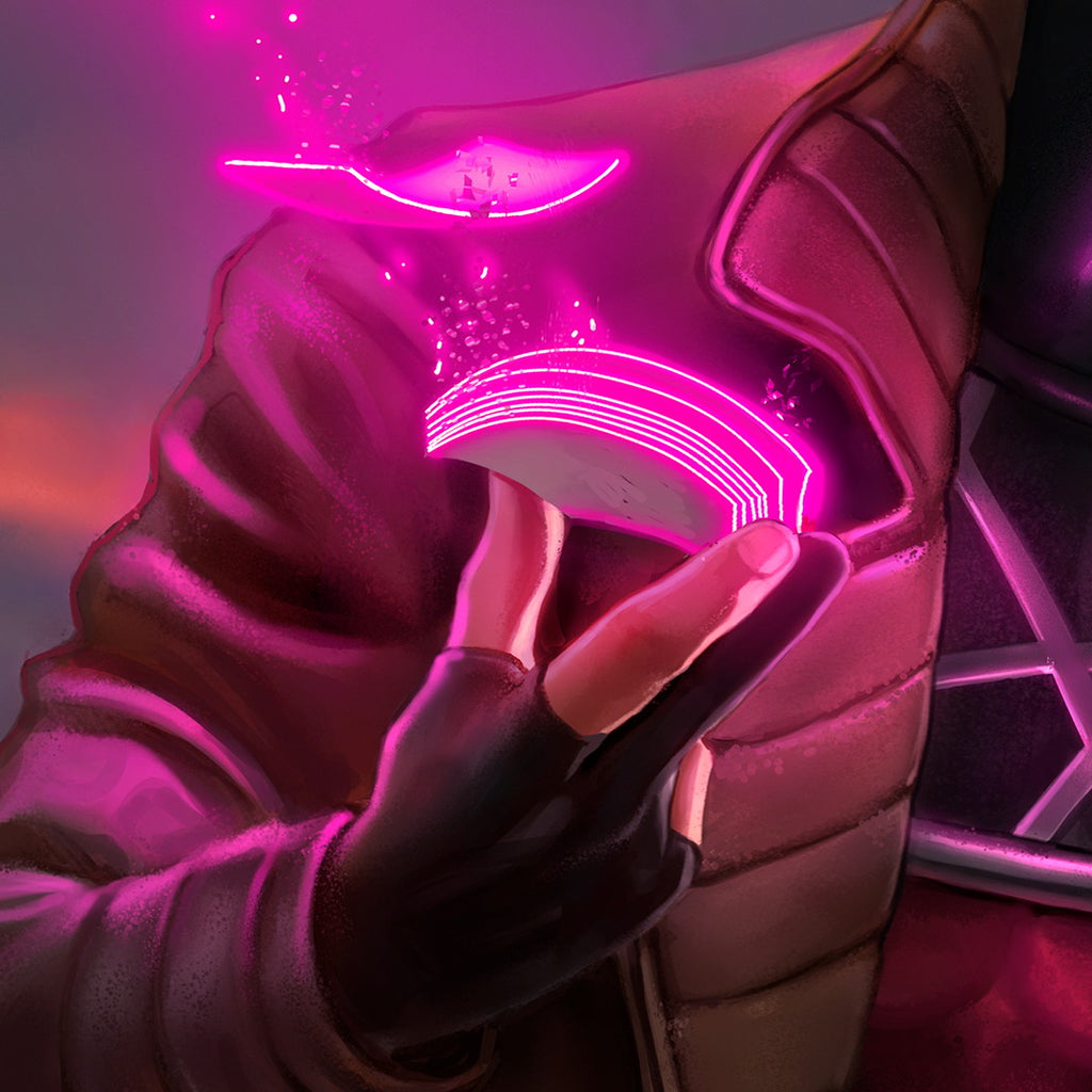 Rogue & Gambit Marvel Gambit Rogue Art Print