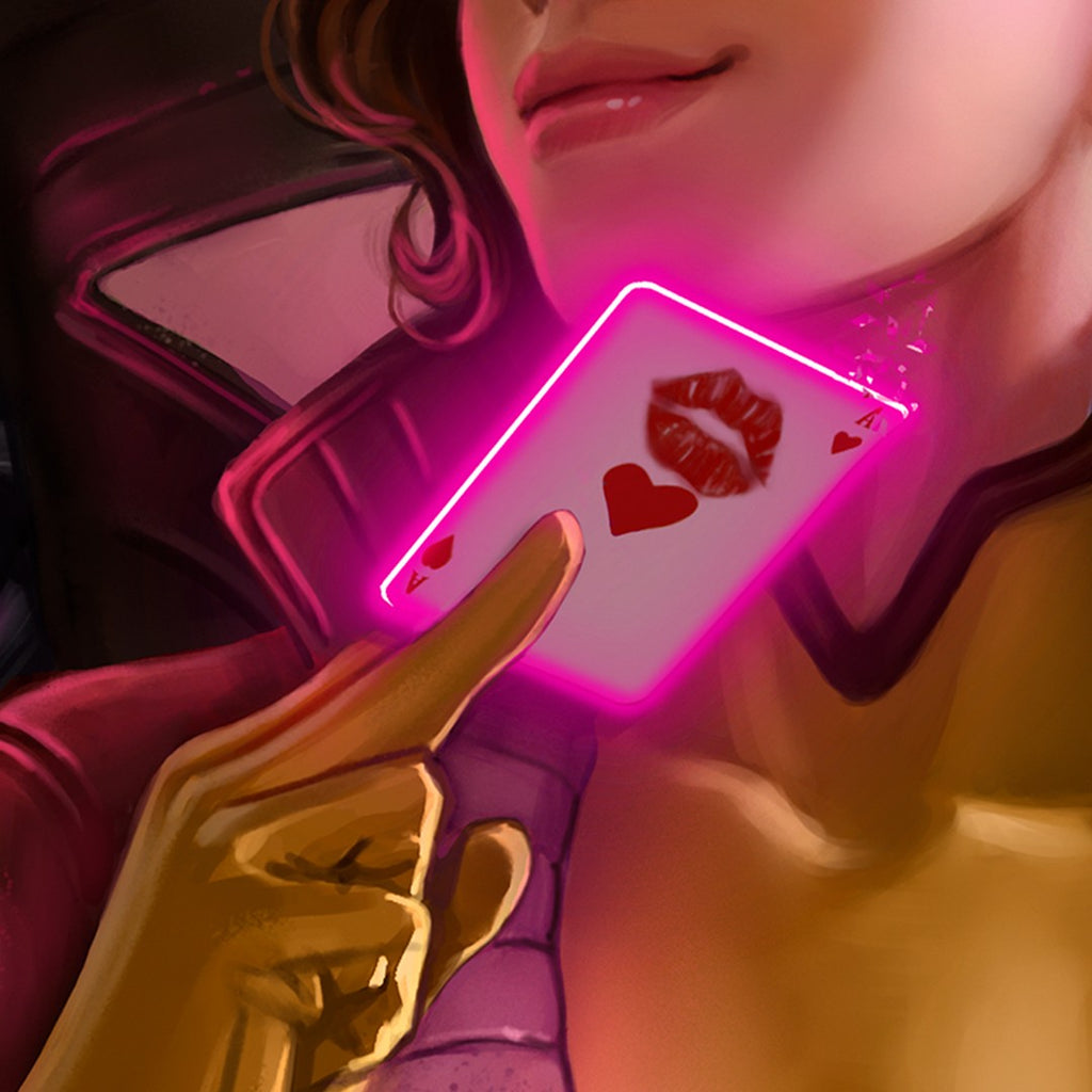 Rogue & Gambit Marvel Gambit Rogue Art Print