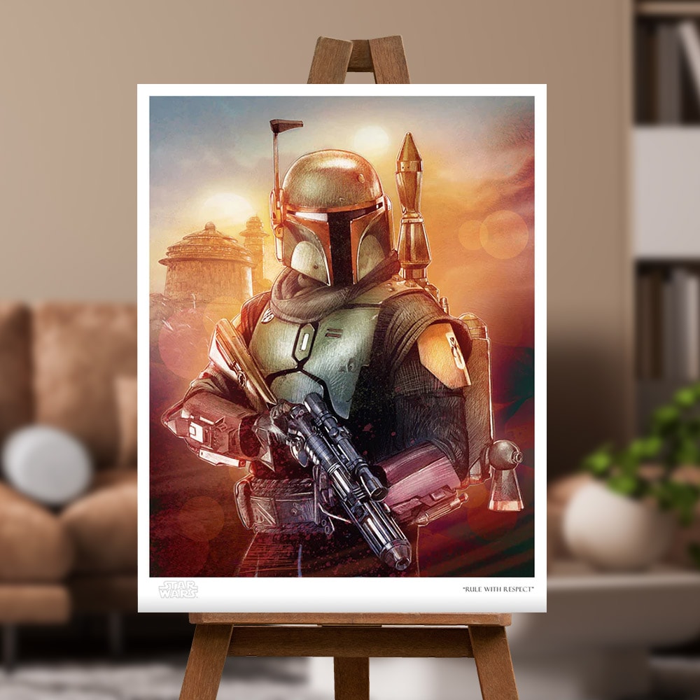 Rule With Respect Star Wars Boba Fett Art Print