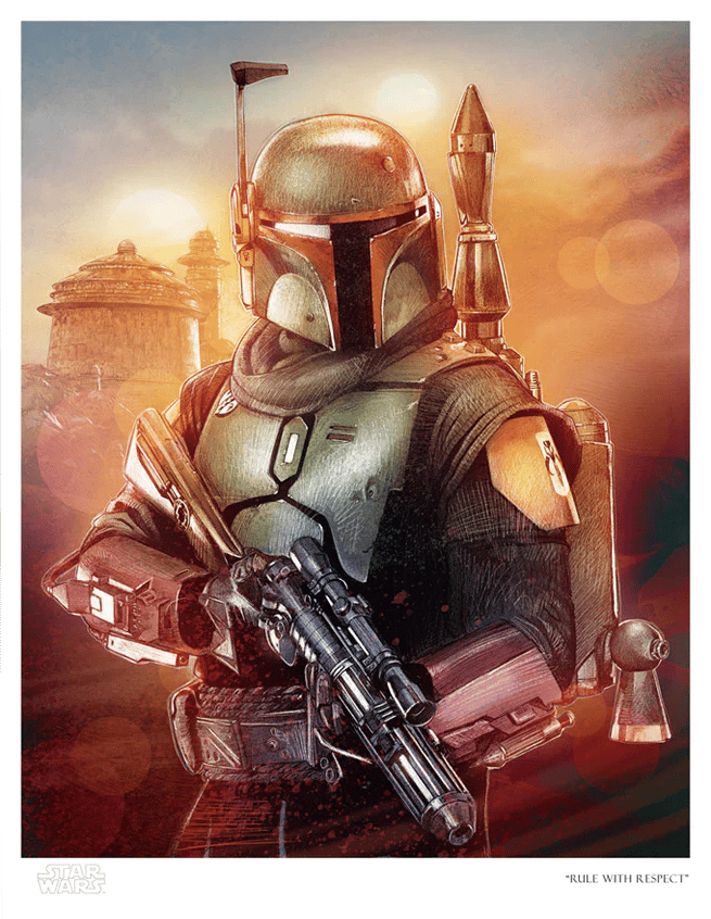 Rule With Respect Star Wars Boba Fett Art Print