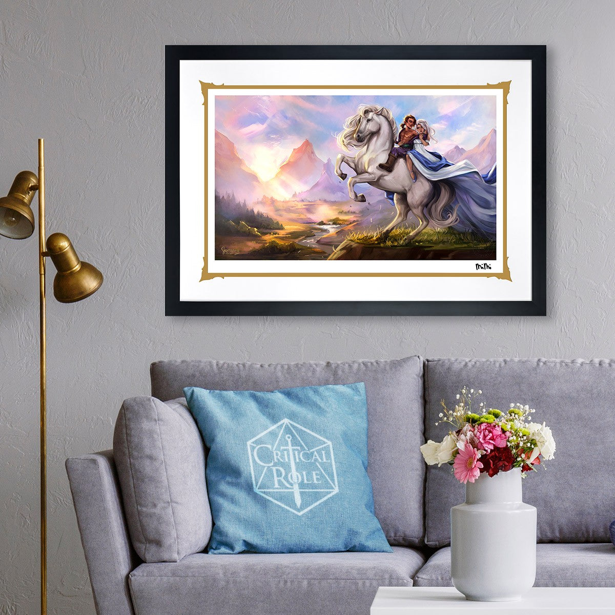 Scanlan Shorthalt & Pike Trickfoot: A Humble Portrait Critical Role Pike Trickfoot Scanlan Shorthalt Art Print