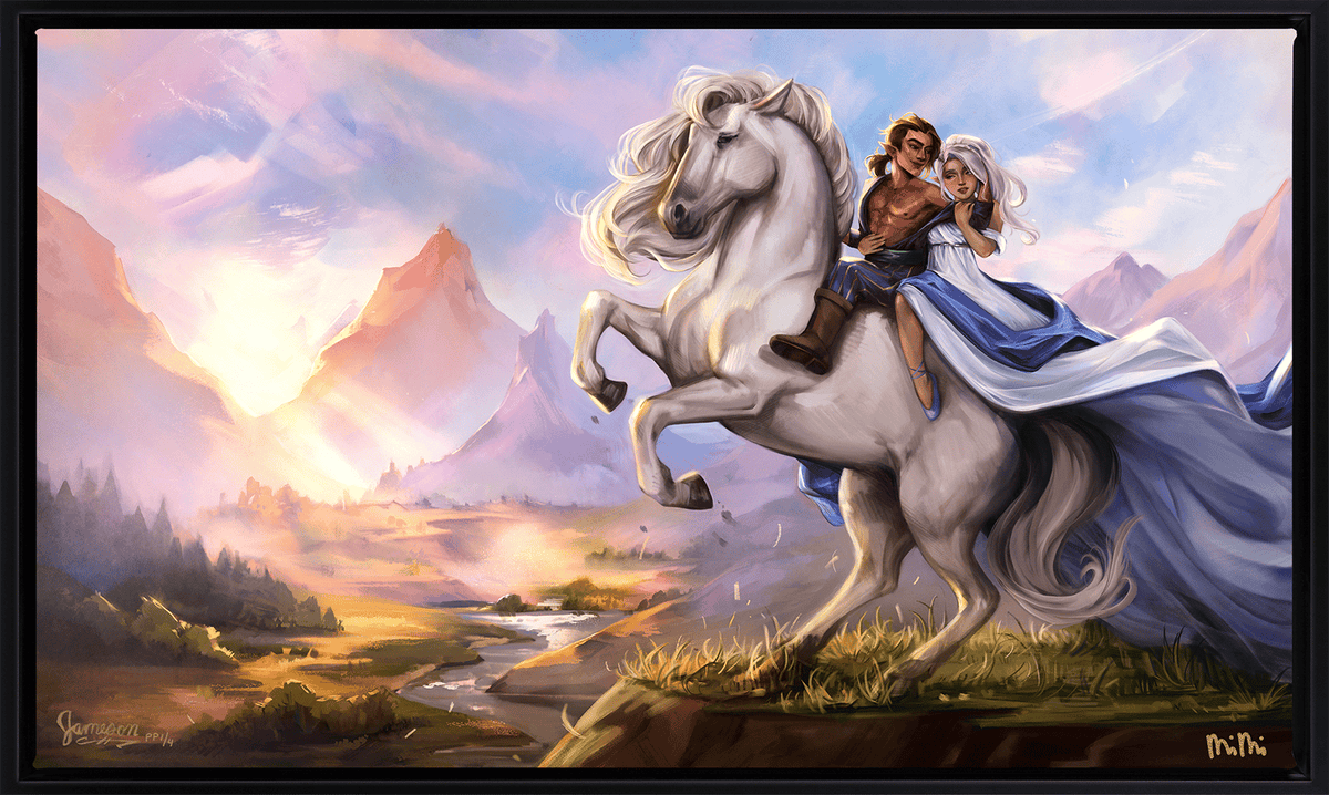 Scanlan Shorthalt & Pike Trickfoot: A Humble Portrait Critical Role Pike Trickfoot Scanlan Shorthalt Art Print