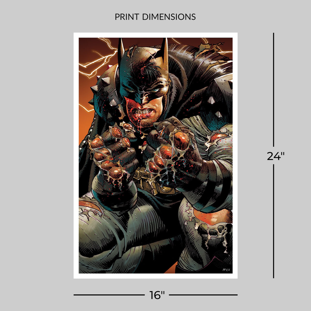 Absolute Batman DC Art Print