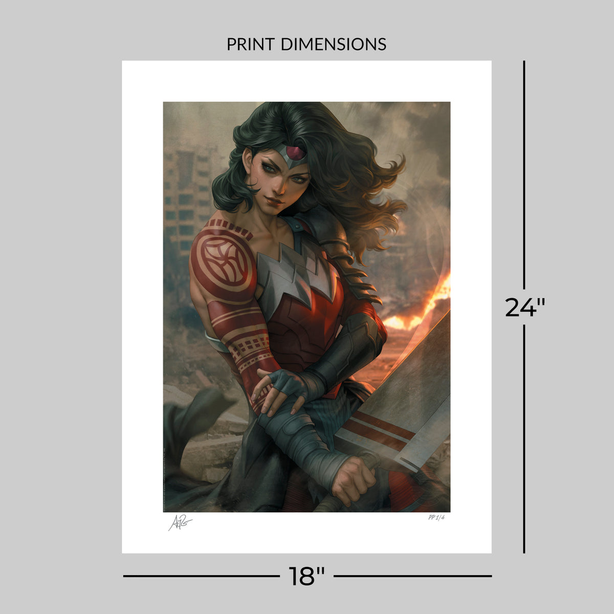Absolute Wonder Woman DC Art Print