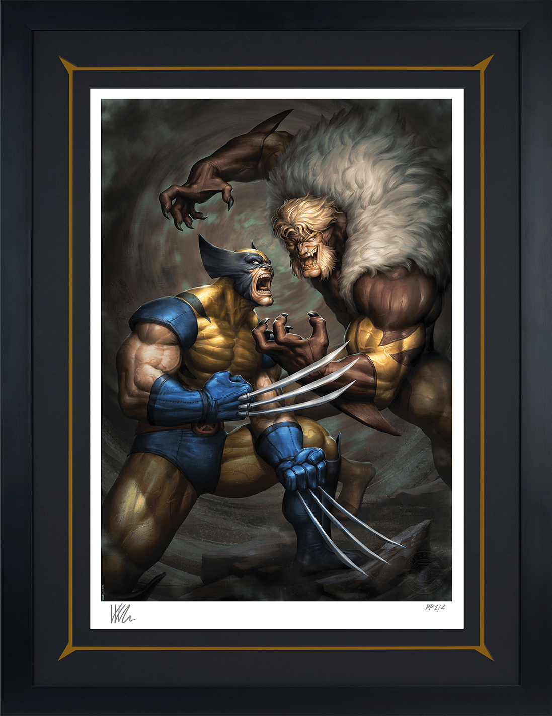 Wolverine vs Sabretooth Marvel Sabretooth Wolverine Art Print