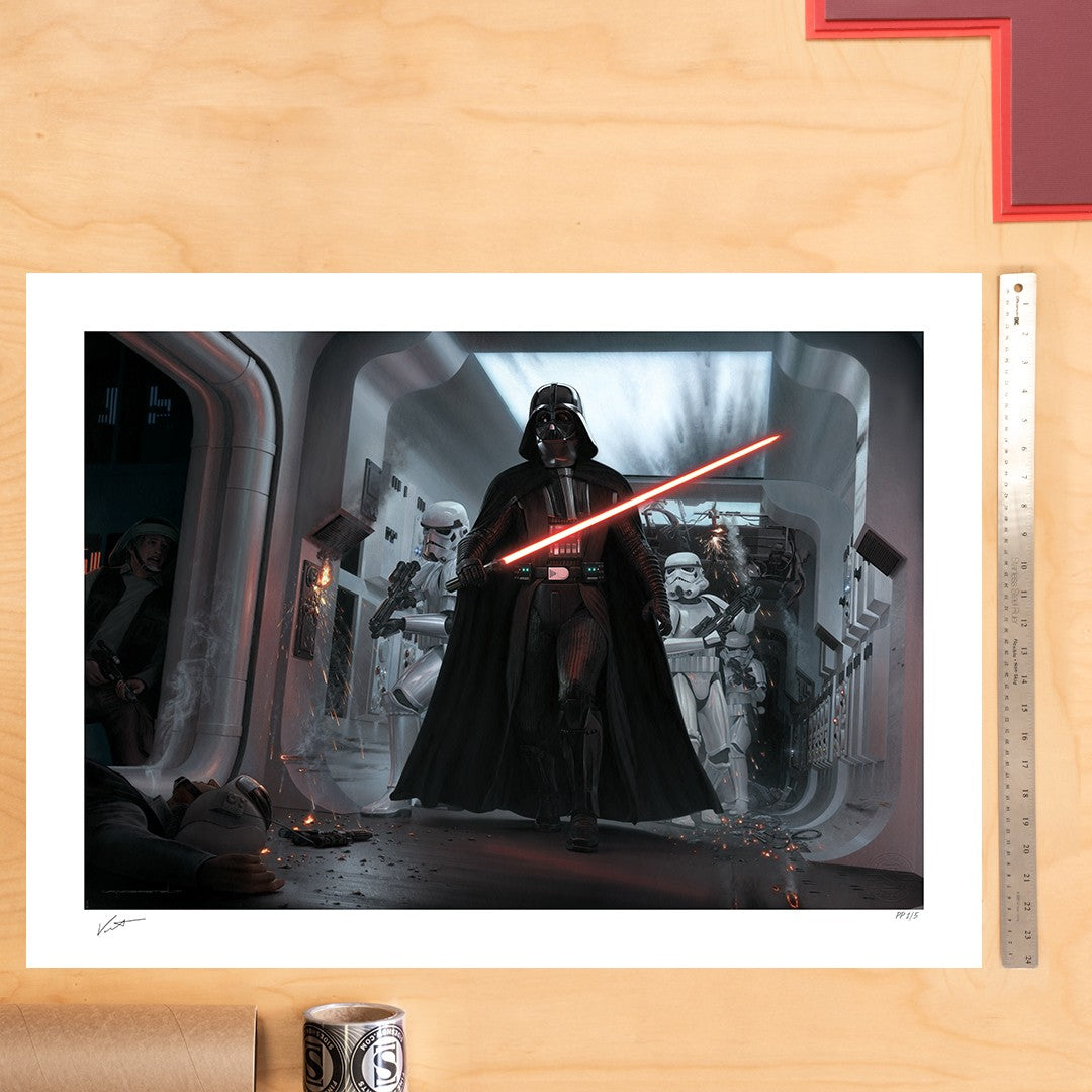 Darth Vader: Assault on Tantive IV Star Wars Art Print