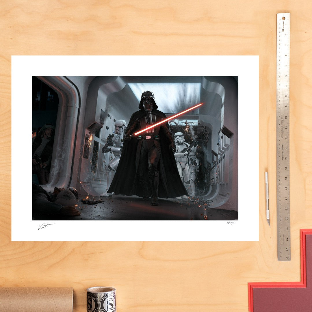 Darth Vader: Assault on Tantive IV Star Wars Art Print