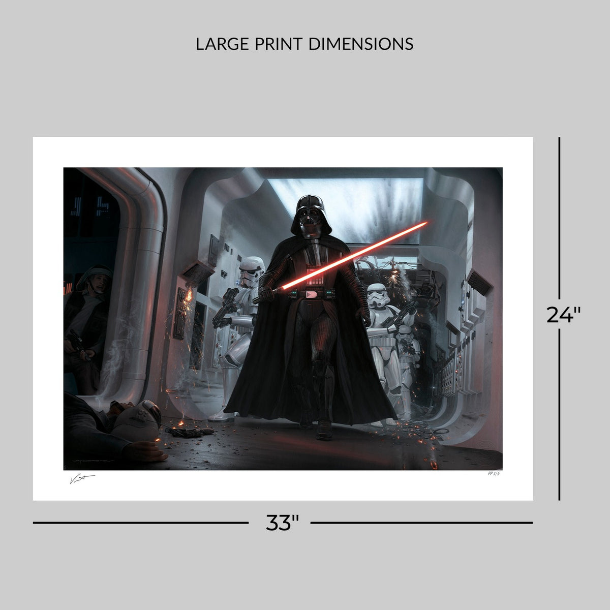 Darth Vader: Assault on Tantive IV Star Wars Art Print