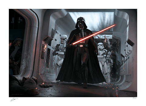Darth Vader: Assault on Tantive IV Star Wars Art Print
