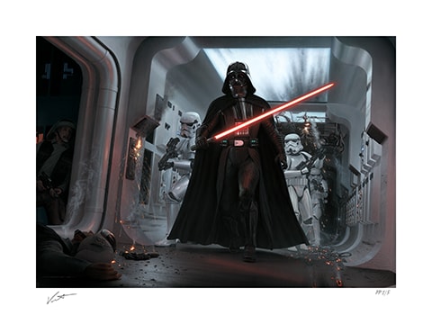 Darth Vader: Assault on Tantive IV Star Wars Art Print