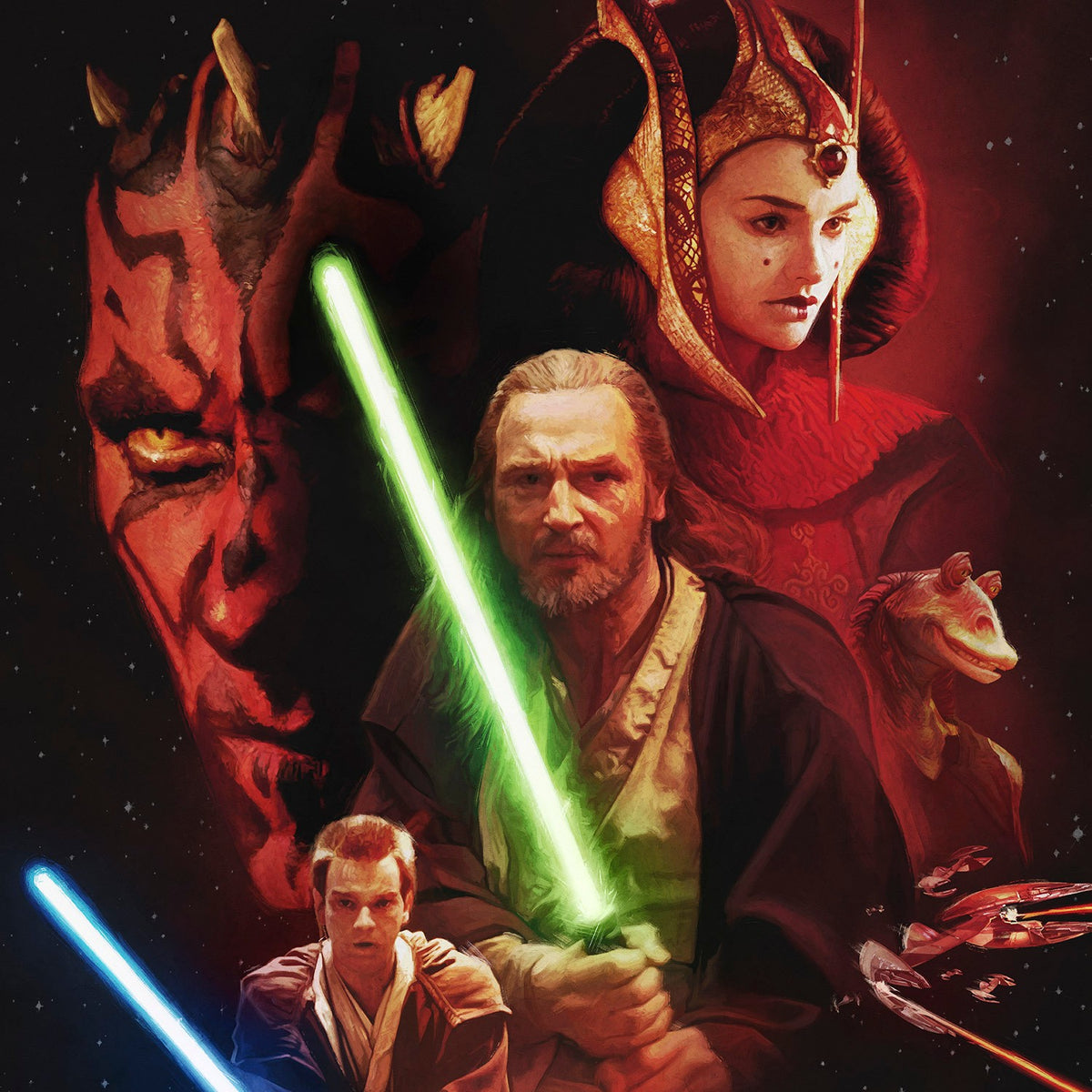 Episode I: The Phantom Menace Star Wars Art Print