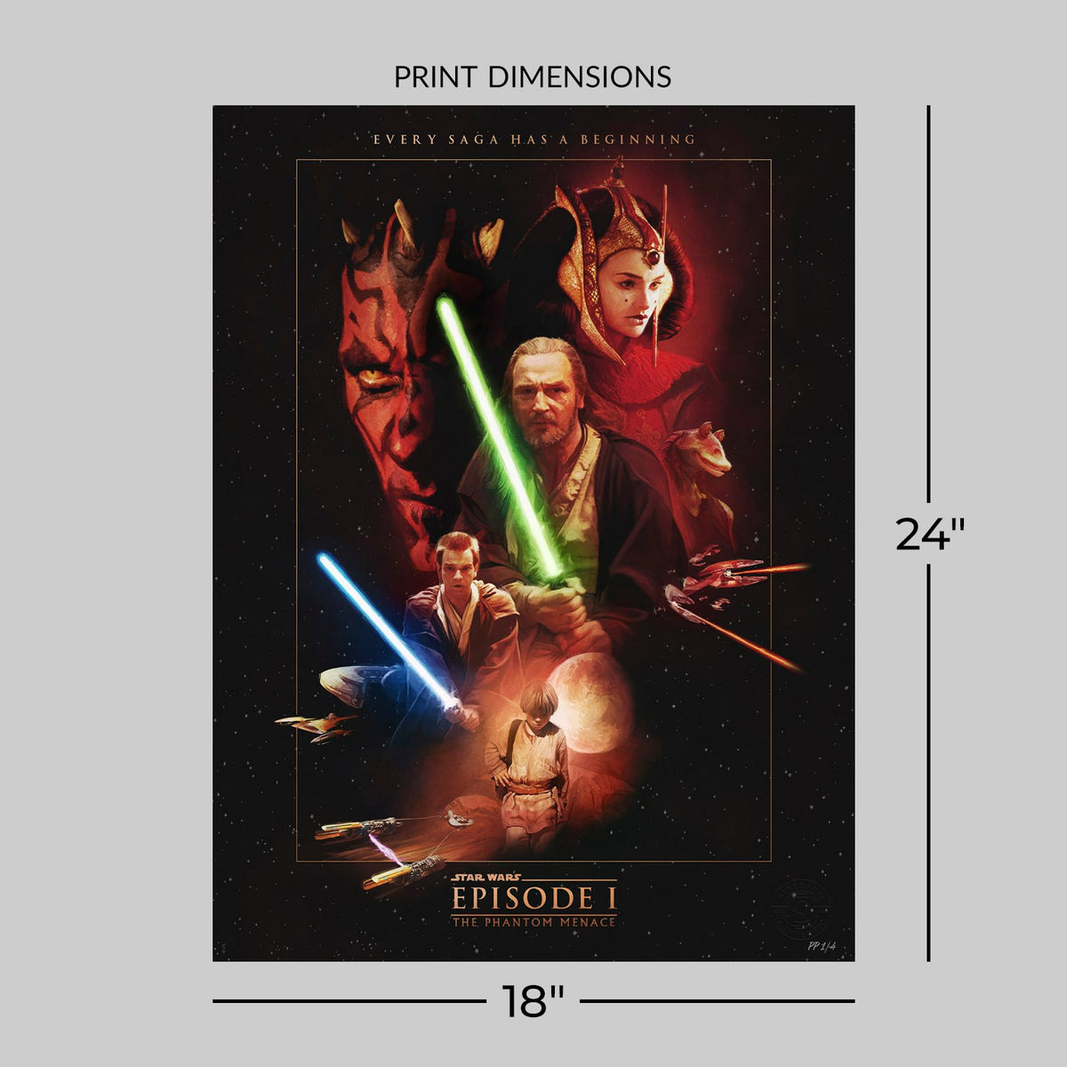 Episode I: The Phantom Menace Star Wars Art Print
