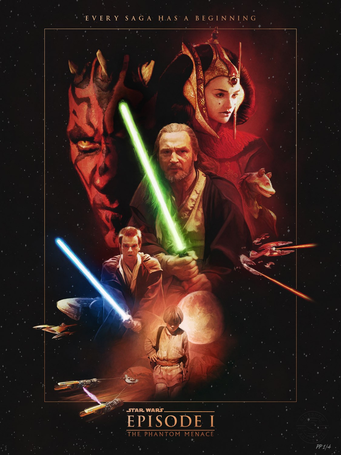 Episode I: The Phantom Menace Star Wars Art Print