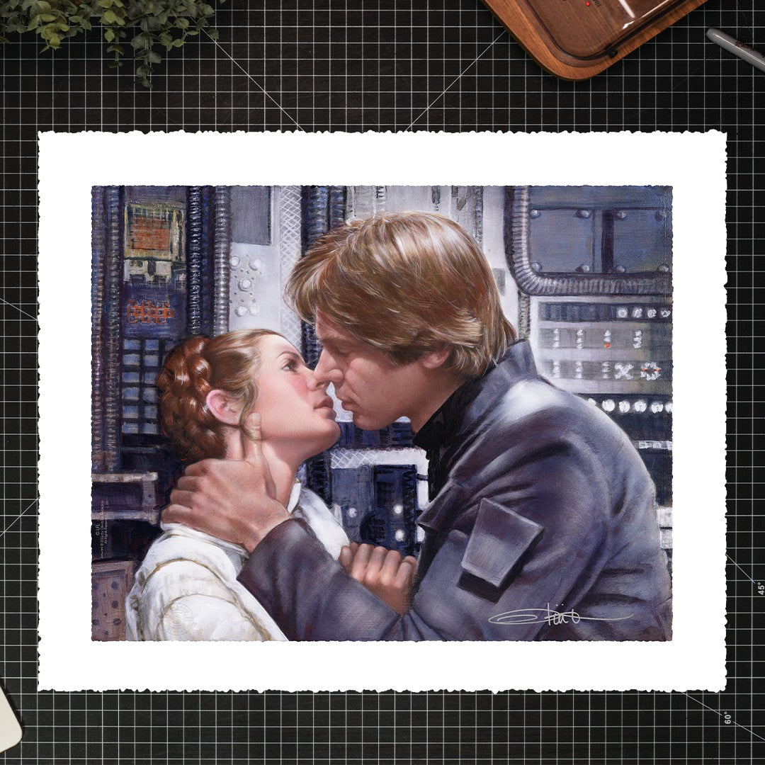 The Princess and the Scoundrel Star Wars Han Solo Princess Leia Art Print