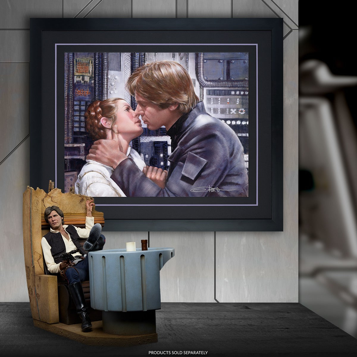 The Princess and the Scoundrel Star Wars Han Solo Princess Leia Art Print