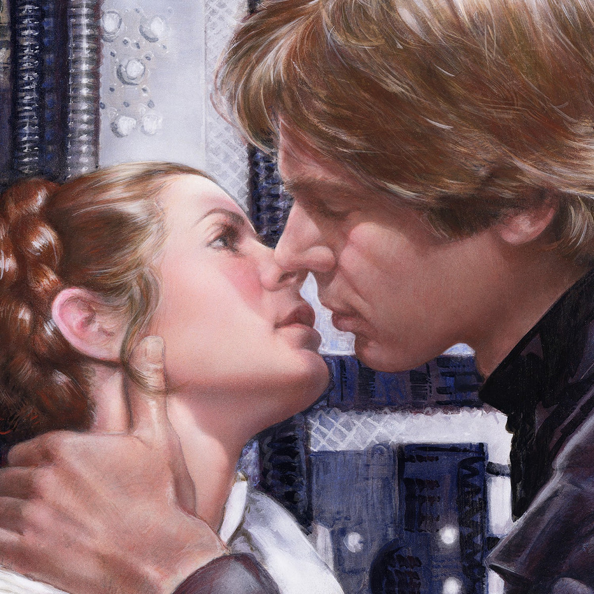 The Princess and the Scoundrel Star Wars Han Solo Princess Leia Art Print