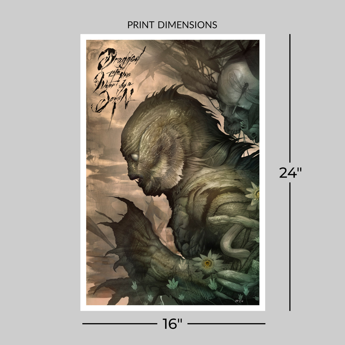 The Creature from the Black Lagoon Universal Monsters Art Print