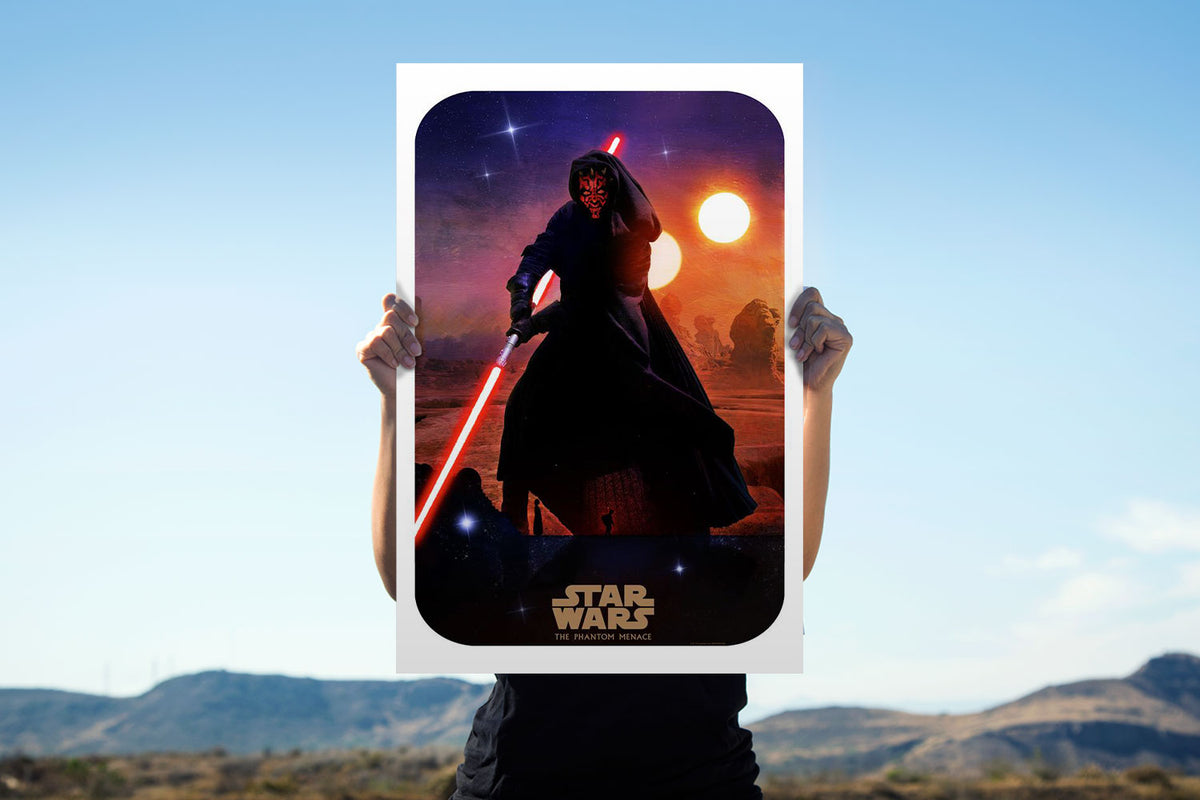 Sinister Shadow Star Wars Darth Maul Art Print