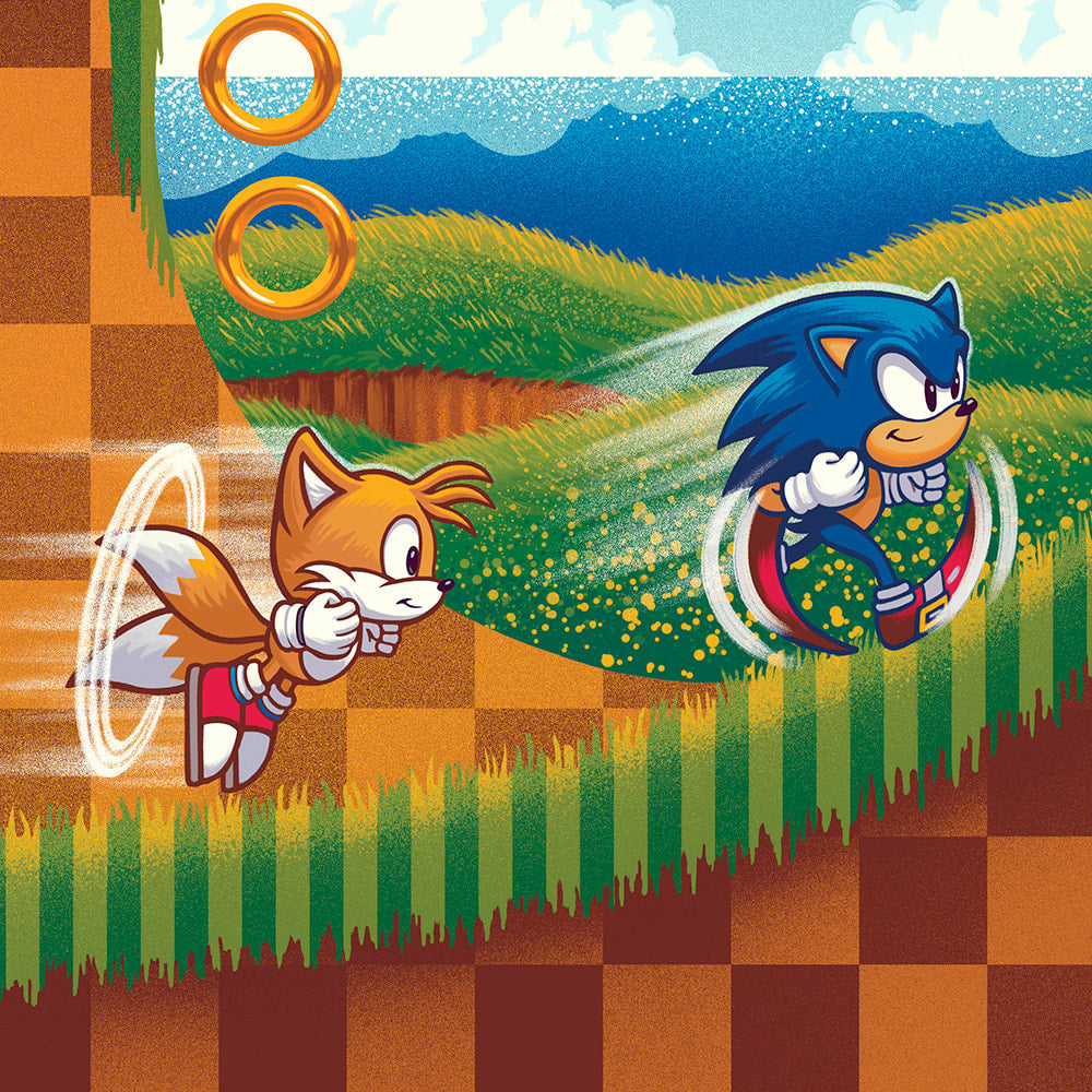 Sonic 2 Sonic the Hedgehog Art Print