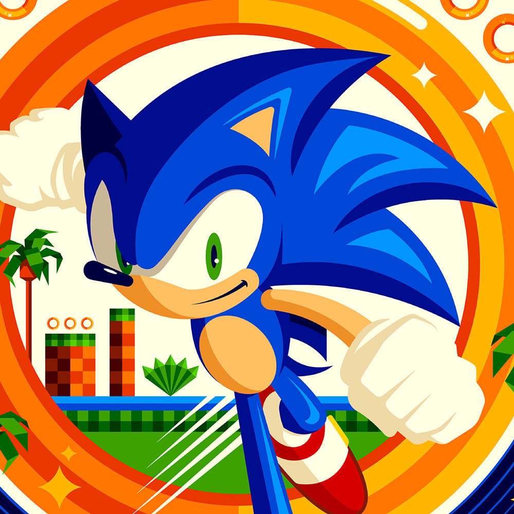 Sonic Sonic the Hedgehog Art Print