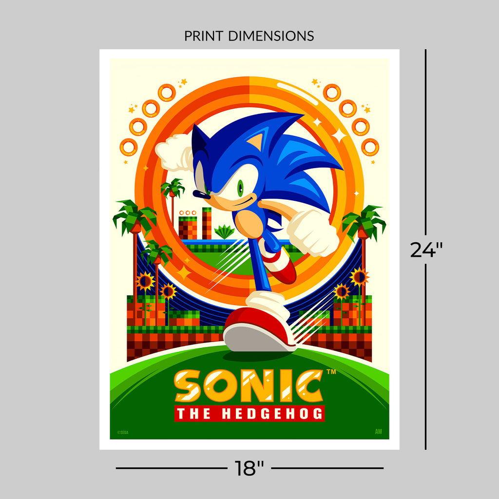 Sonic Sonic the Hedgehog Art Print