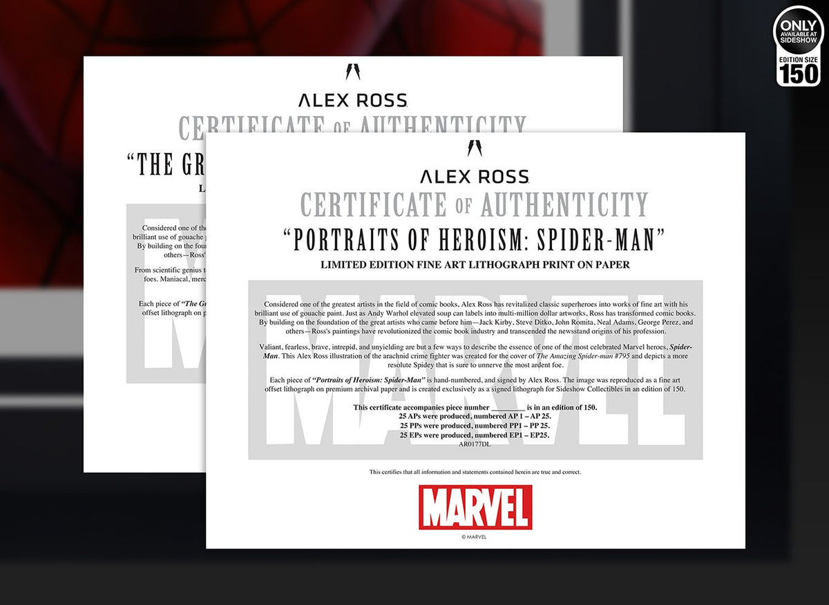 Spider-Man: Portraits of Heroism & Green Goblin: Portraits of Villainy Set Marvel Green Goblin Spider-Man Art Print