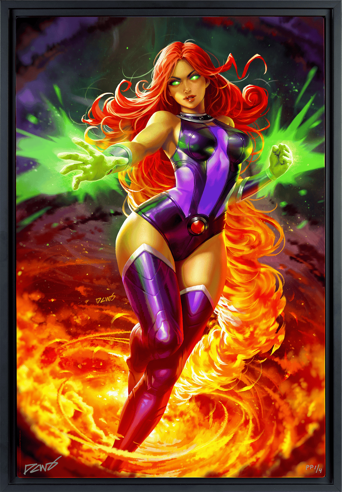 Starfire DC Art Print
