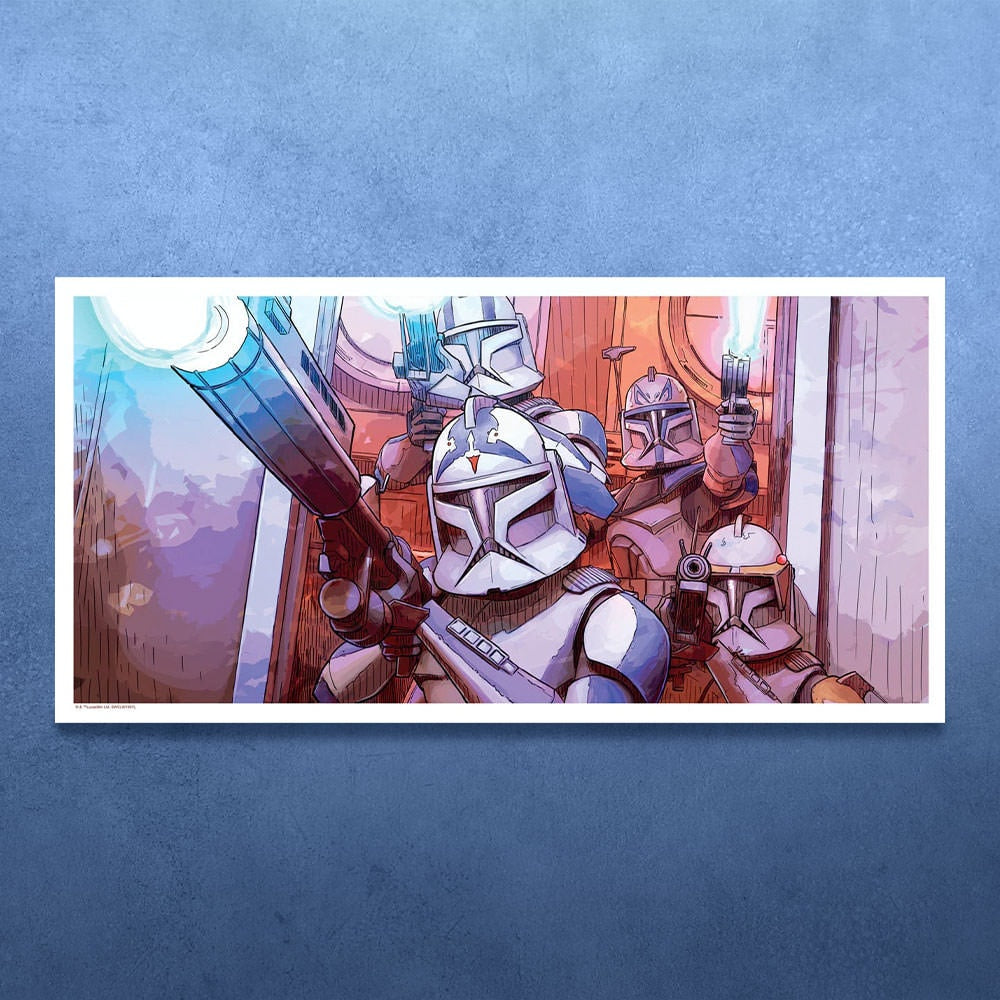 Surprise Clankers! Star Wars Art Print