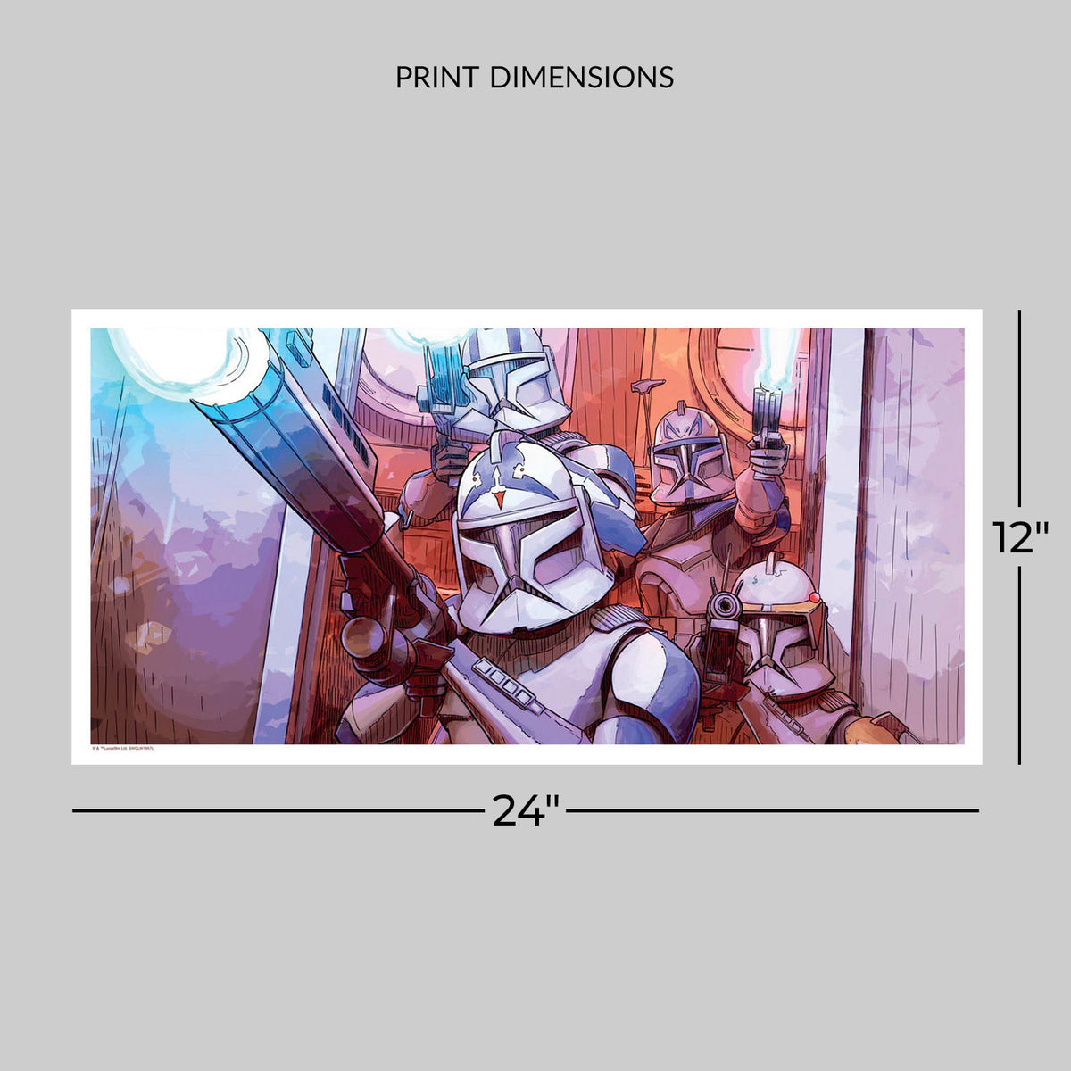 Surprise Clankers! Star Wars Art Print