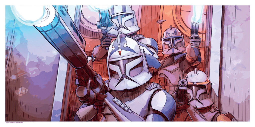 Surprise Clankers! Star Wars Art Print