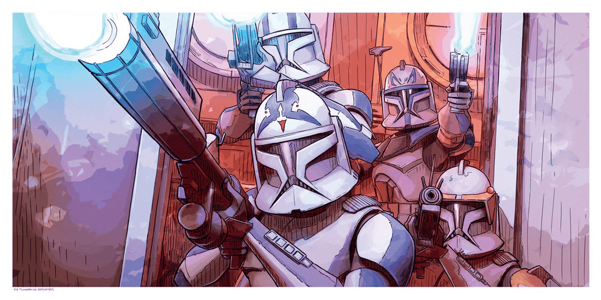 Surprise Clankers! Star Wars Art Print