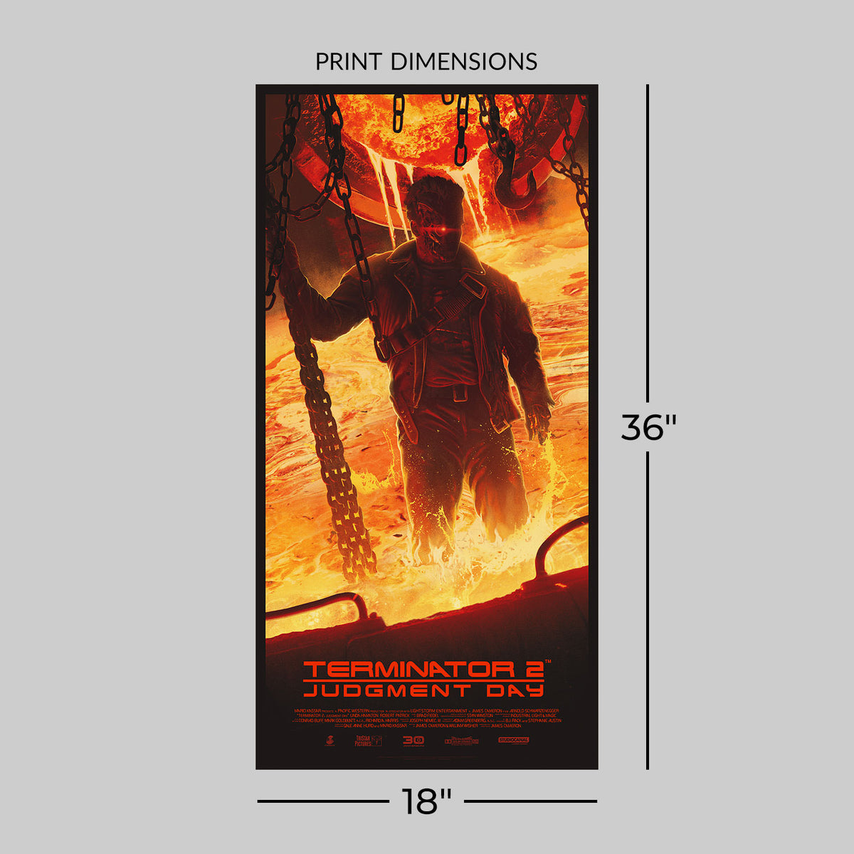 Terminator 2: Judgment Day T-800 Movie Poster